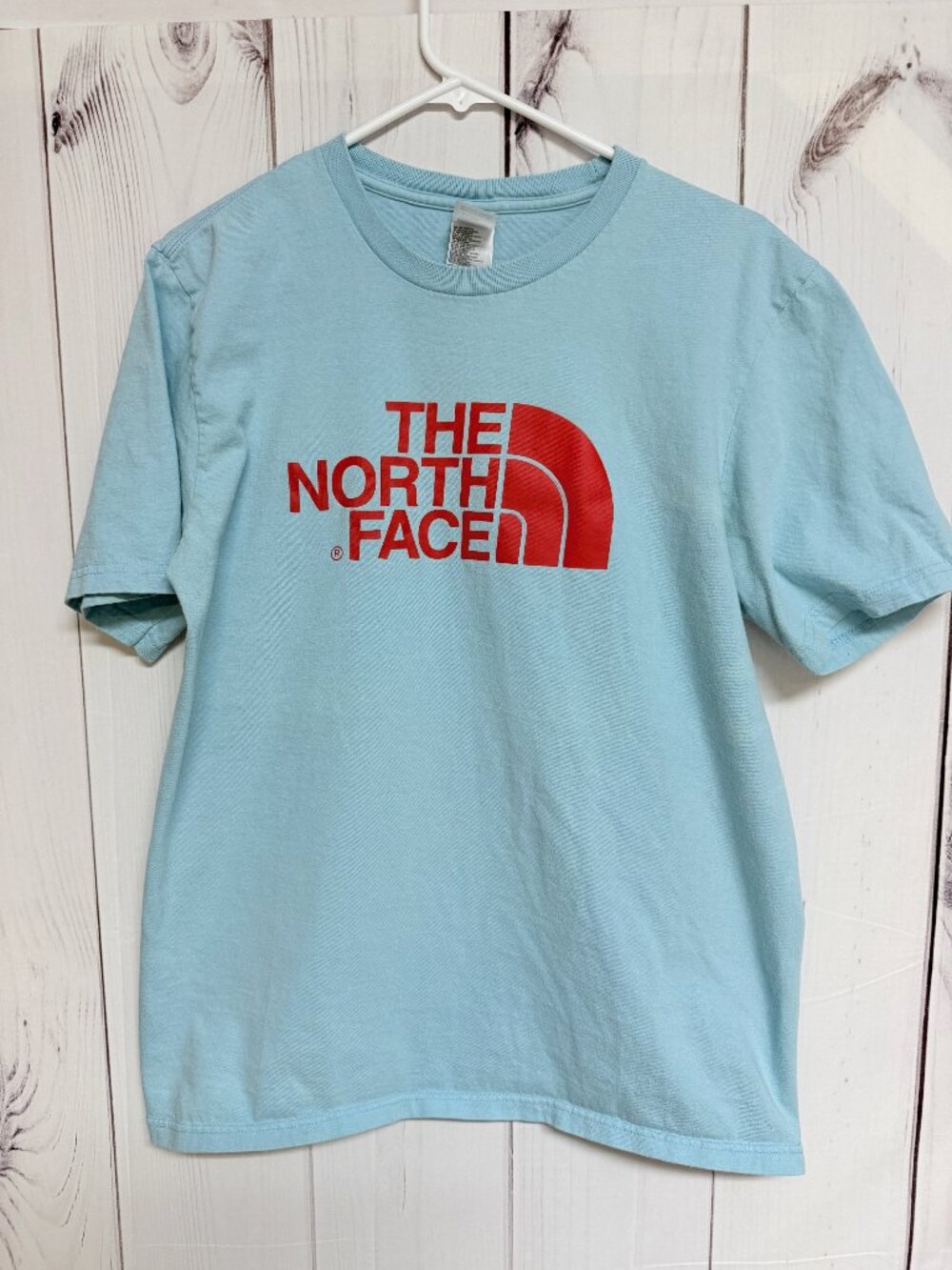 The North Face Men’s Half Dome Tee Large Blue Red Logo‎ GUC